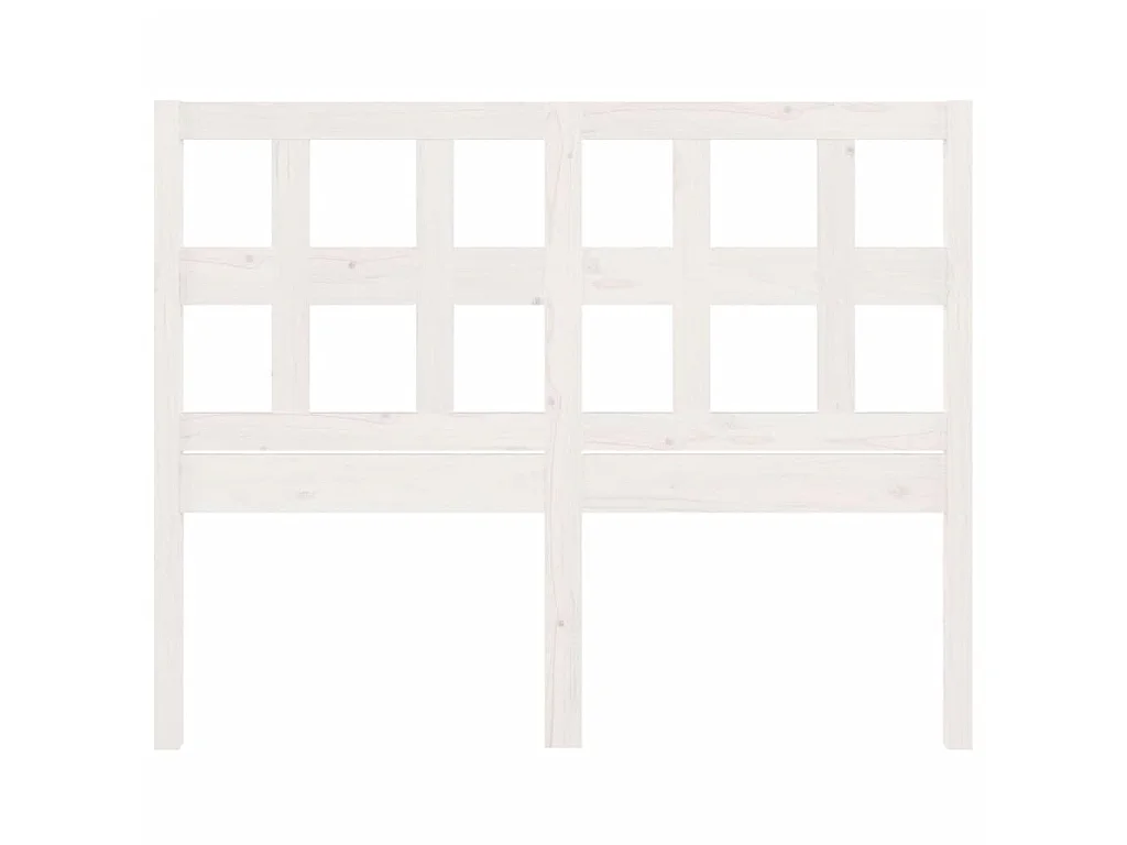Cabeceira de cama 205,5x4x100 cm madeira de pinho maciça branco PT691179