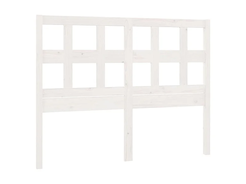 Tête de lit Blanc 205,5x4x100 cm Bois massif de pin POI76204 BonneVie Meuble