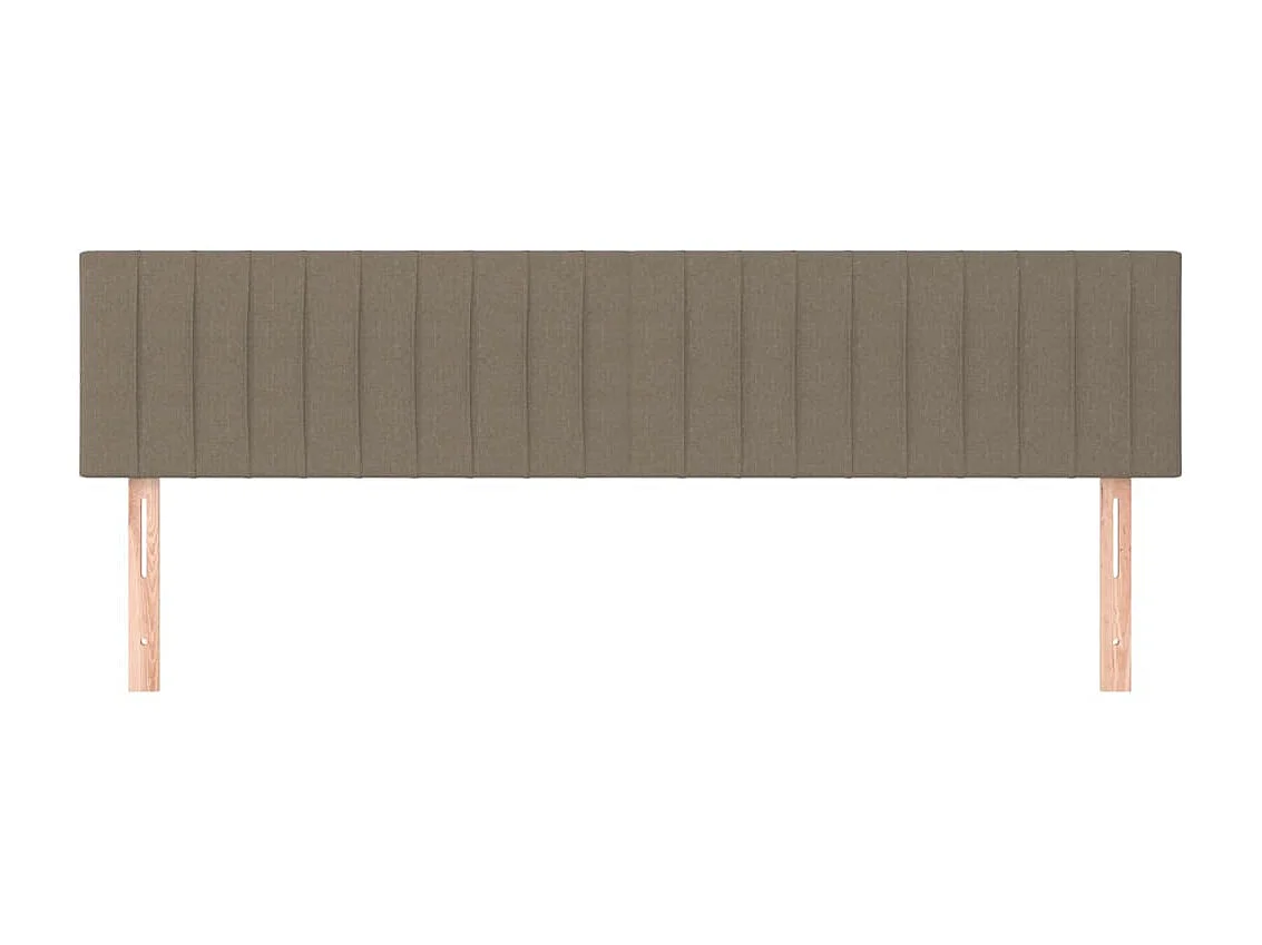 Cabeceros 2 unidades de tela gris taupe 100x5x78/88 cm ES35936