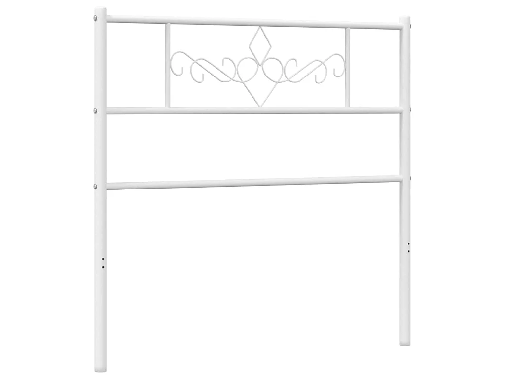 Cabeceira de cama 100 cm metal branco PT522705