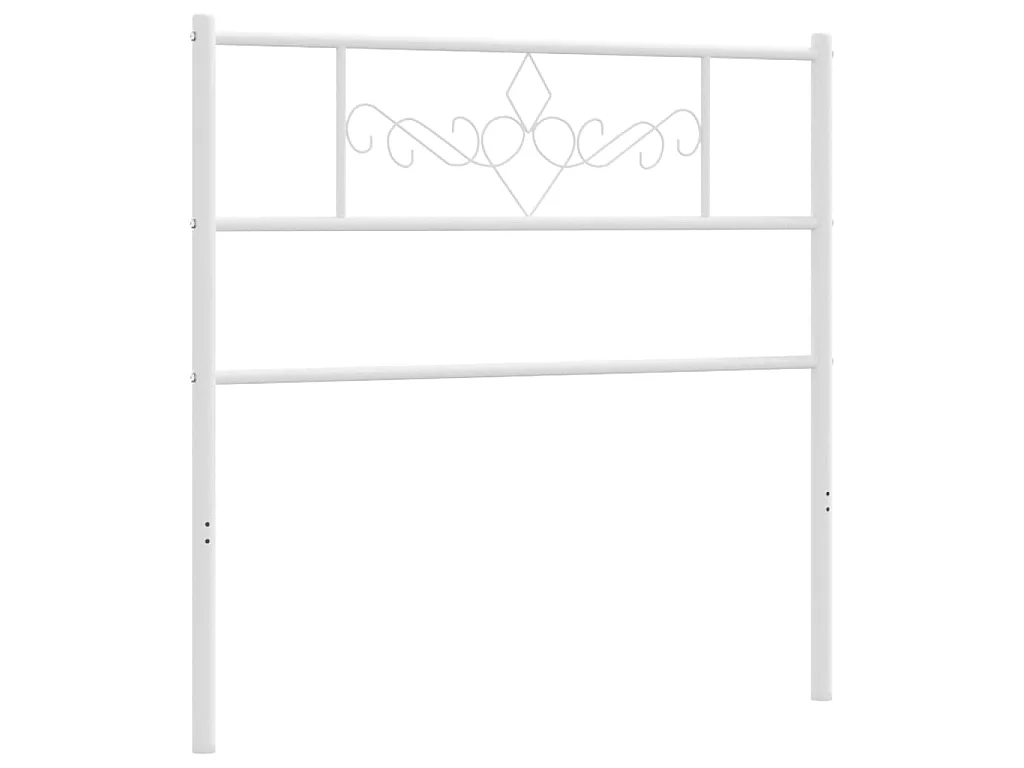 Cabeceira de cama 100 cm metal branco PT522705