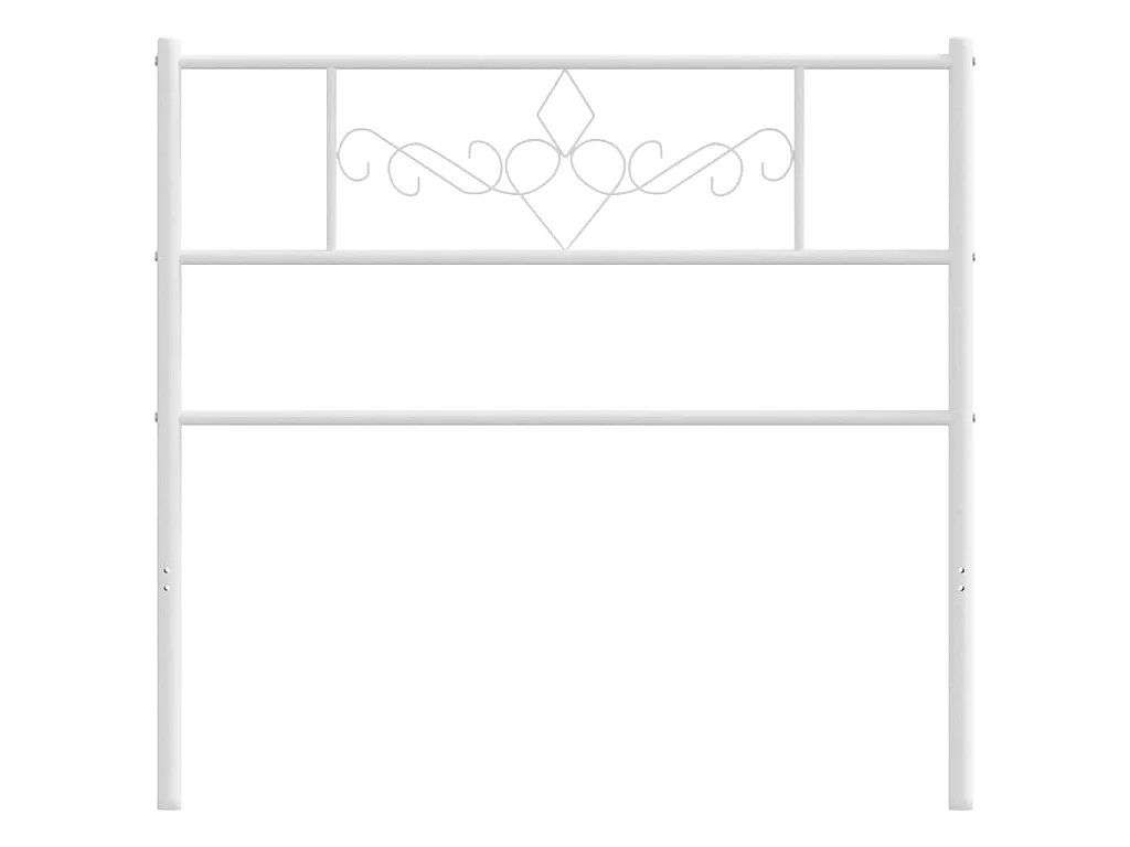 Tête de lit métal blanc 100 cm POI10287 BonneVie Meuble