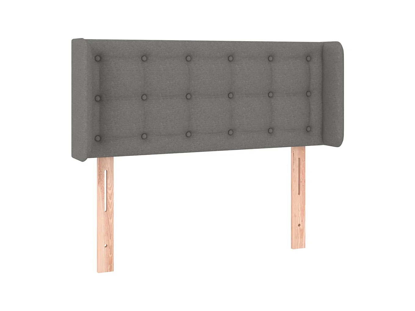 Testiera ad Orecchio Grigio Scuro 103x16x78/88 cm in Tessuto CFW435148