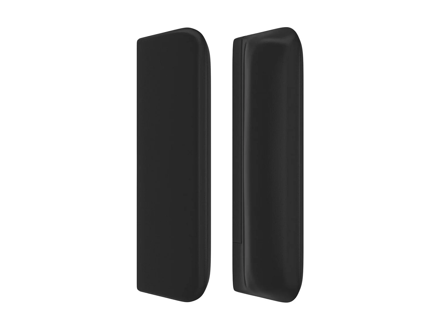 Cabeceira de cama c/ abas couro artificial 93x16x78/88 cm preto PT499705