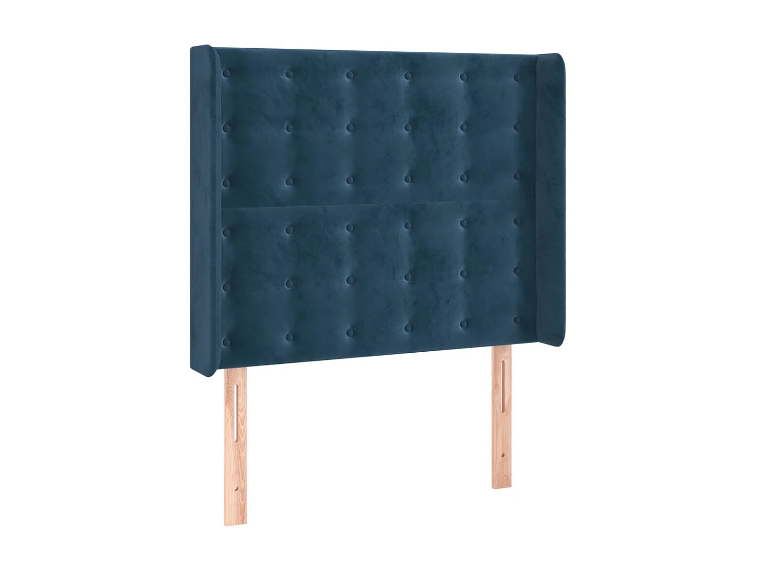 Tête de lit avec oreilles Bleu foncé 103x16x118/128 cm Velours POI54285 BonneVie Meuble