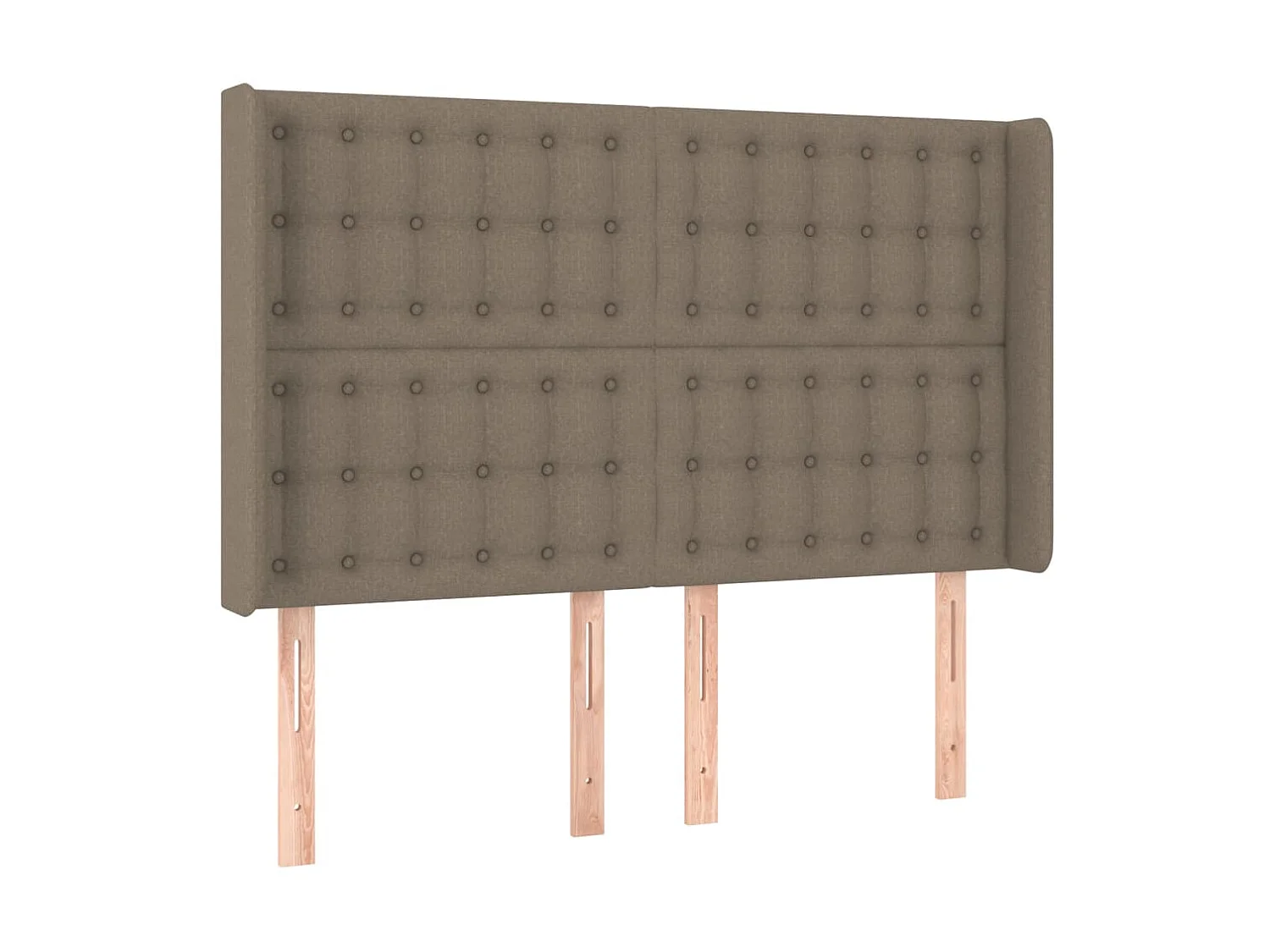 Tête de lit avec oreilles Taupe 147x16x118,128 cm Tissu LKC22539 BonneVie Meuble