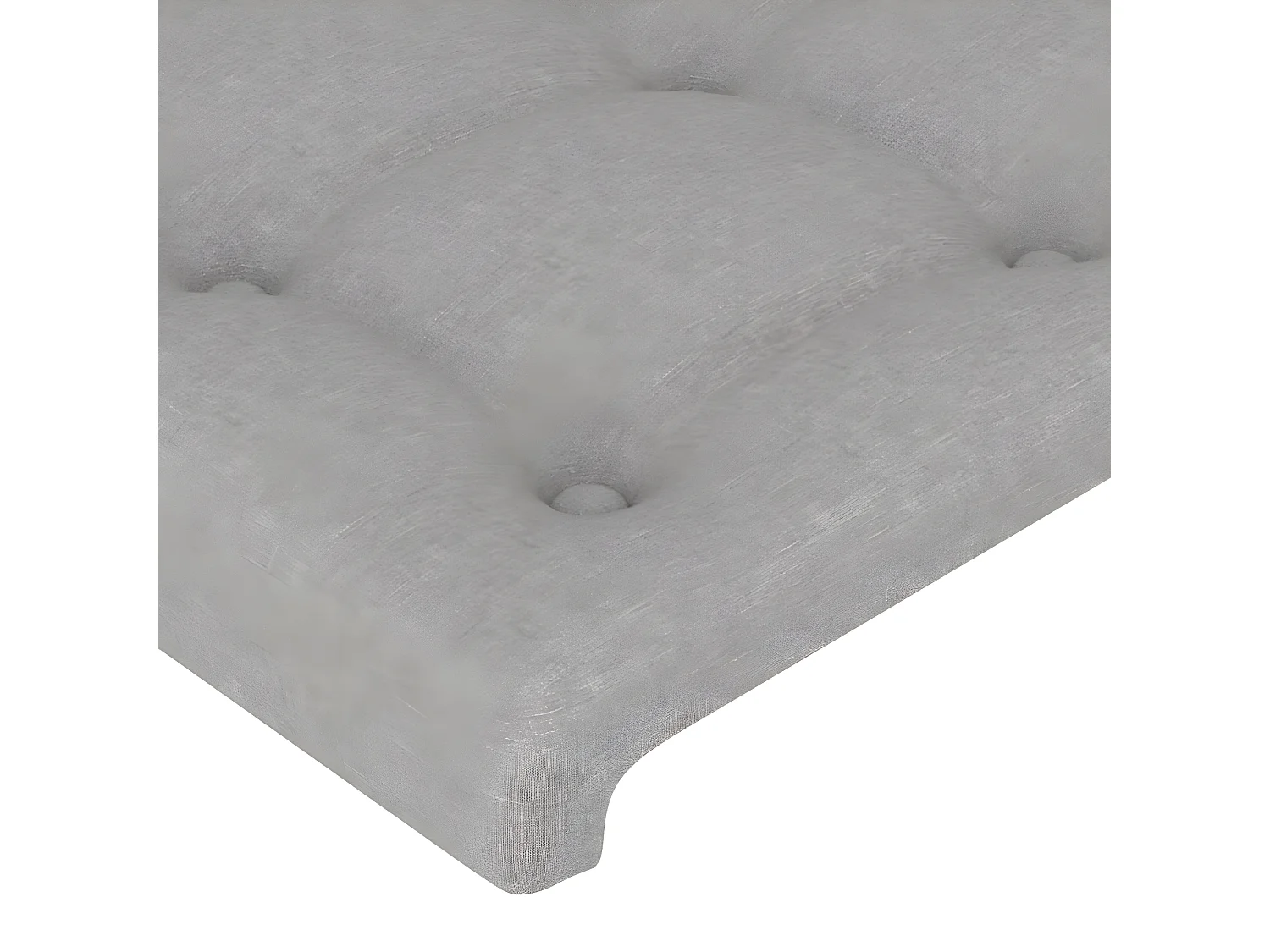 Tête de lit à LED Gris clair 147x16x118,128 cm Tissu LKC81916 BonneVie Meuble