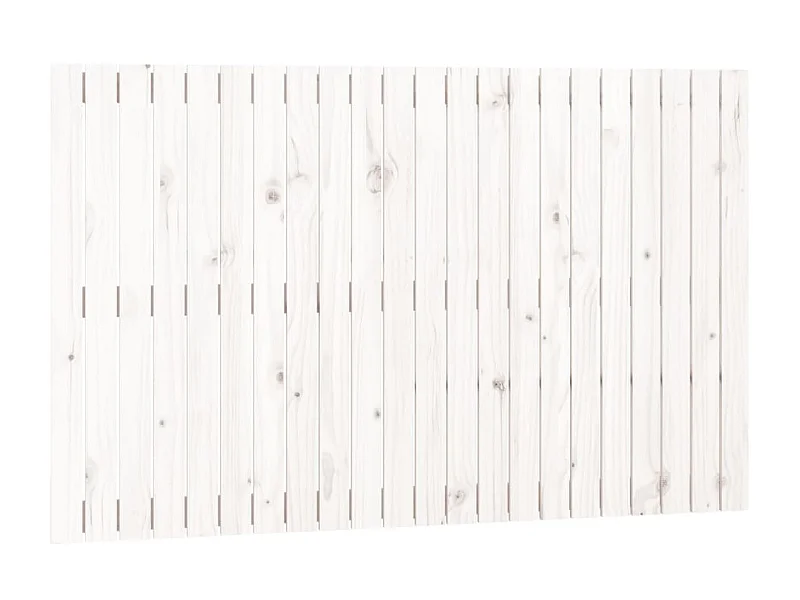 Tête de lit murale Blanc 140x3x90 cm Bois massif de pin POI53836 BonneVie Meuble