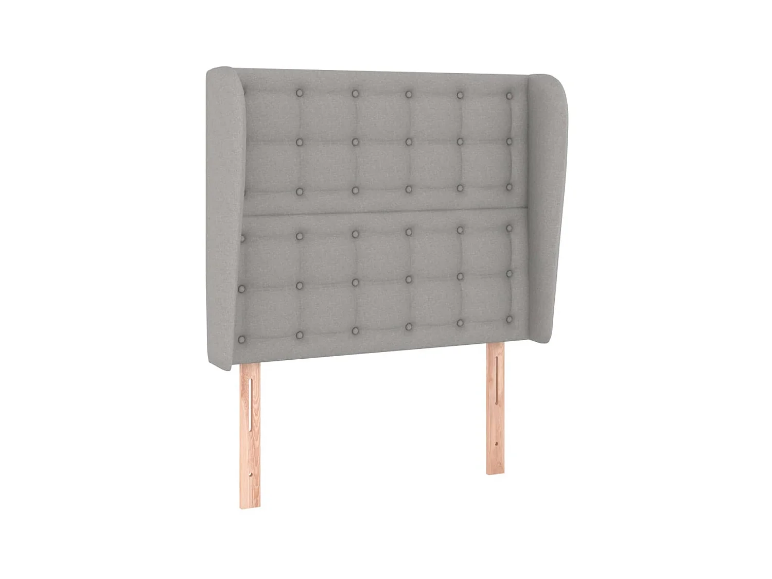 Testiera ad Orecchio Grigio Chiaro 83x23x118/128 cm in Tessuto CFW560929