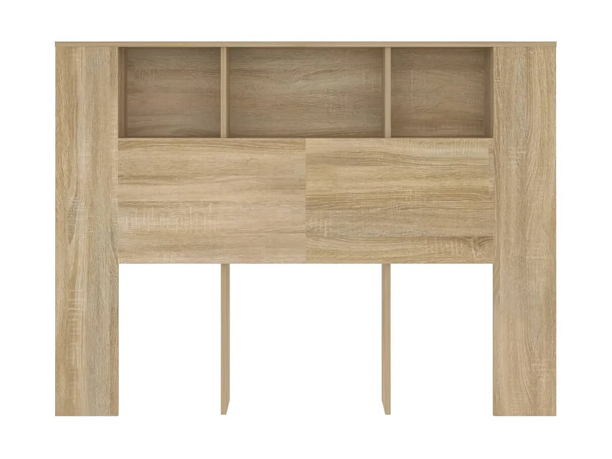 Armoire de tête de lit Chêne sonoma 140x18,5x104,5 cm POI16271 BonneVie Meuble