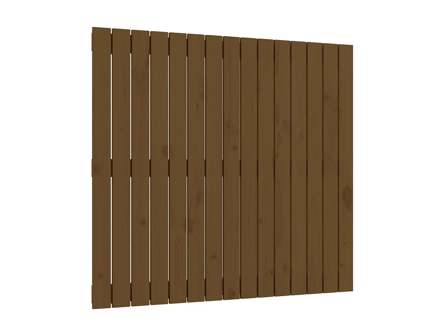 Tête de lit murale Marron miel 95,5x3x90 cm Bois massif de pin POI63786 BonneVie Meuble