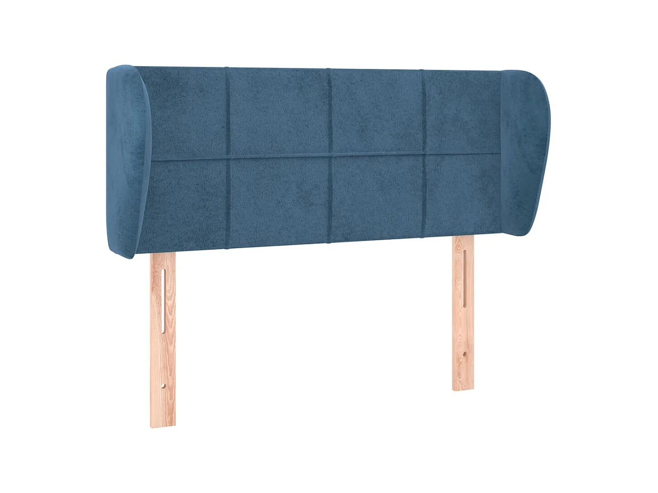 Tête de lit avec oreilles Bleu foncé 93x23x78/88 cm Velours POI85261 BonneVie Meuble