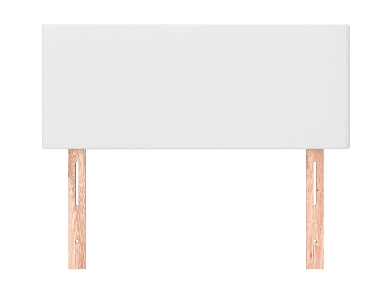 Cabeceira de cama couro artificial 90x5x78/88 cm branco PT508539