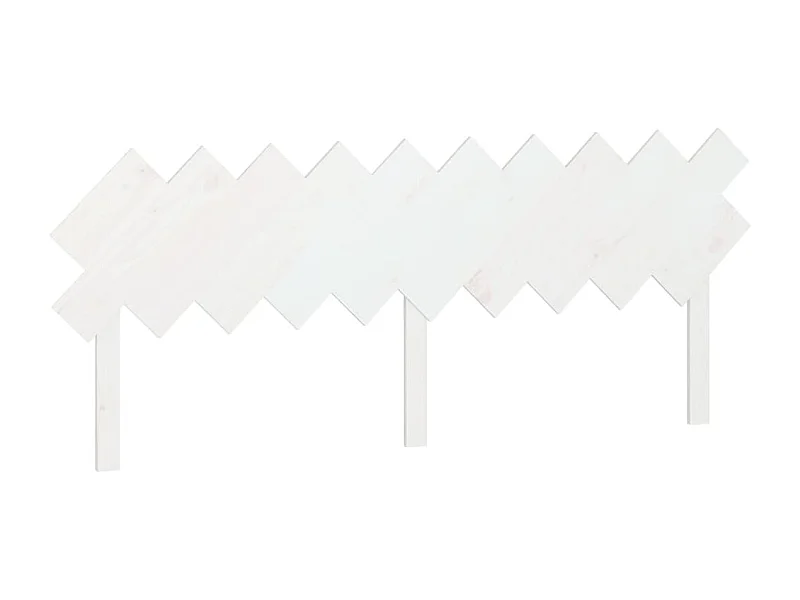 Tête de lit Blanc 196x3x80,5 cm Bois massif de pin POI56877 BonneVie Meuble