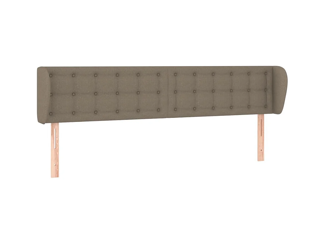 Tête de lit avec oreilles élégante Taupe 183x23x78,88 cm Tissu LWE16151 BonneVie Meuble