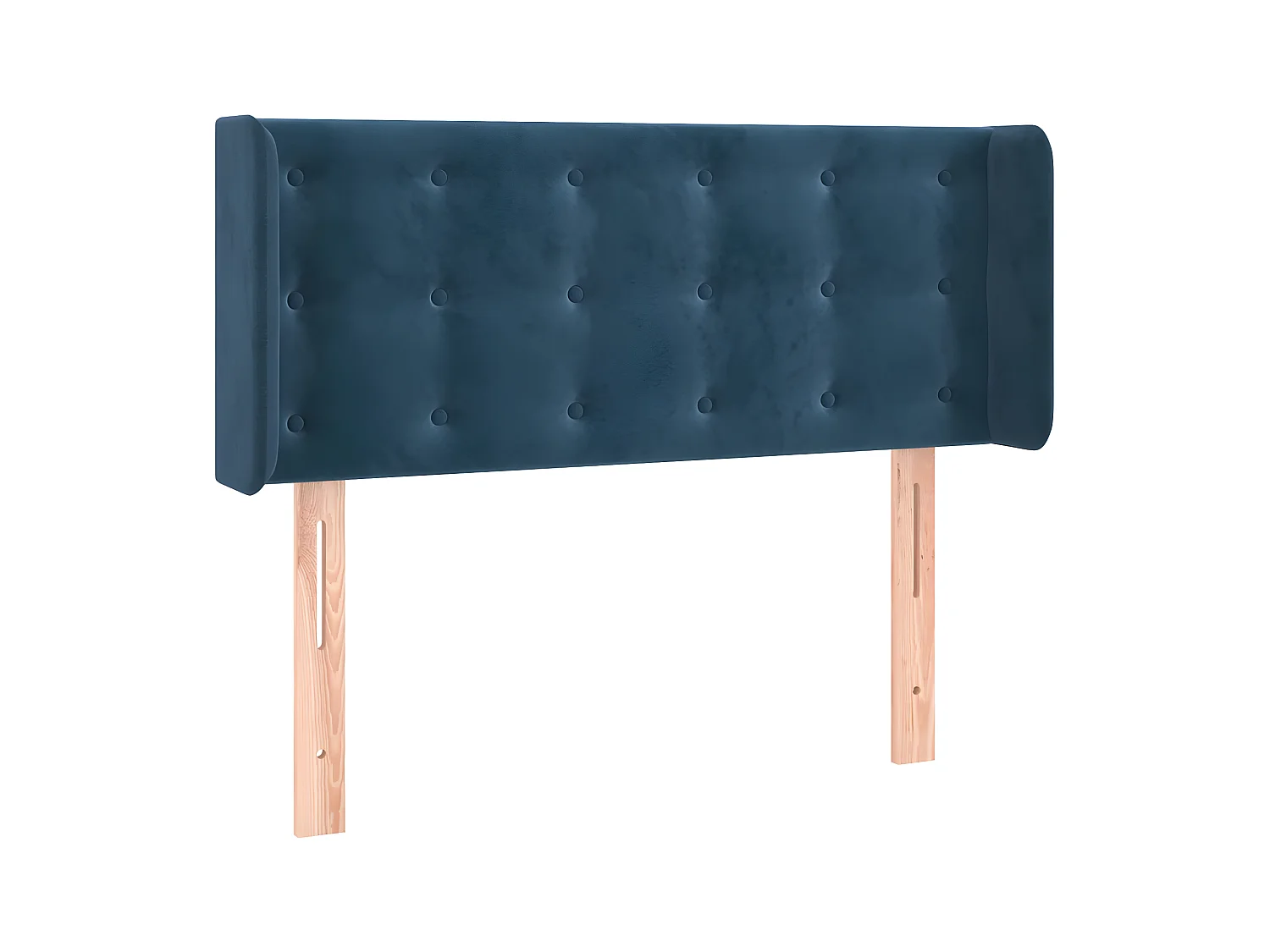Tête de lit avec oreilles Bleu foncé 93x16x78/88 cm Velours POI78296 BonneVie Meuble