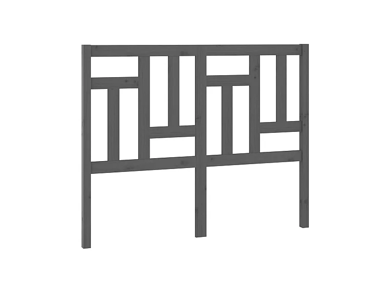 Cabeceira de cama 125,5x4x100 cm pinho maciço cinzento PT589934