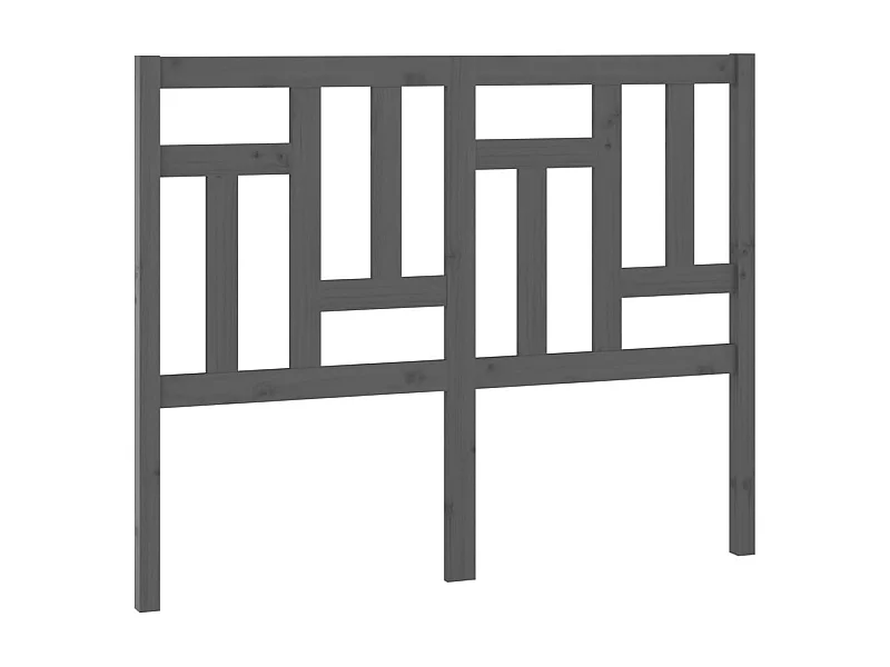 Tête de lit Gris 205,5x4x100 cm Bois massif de pin POI28224 BonneVie Meuble