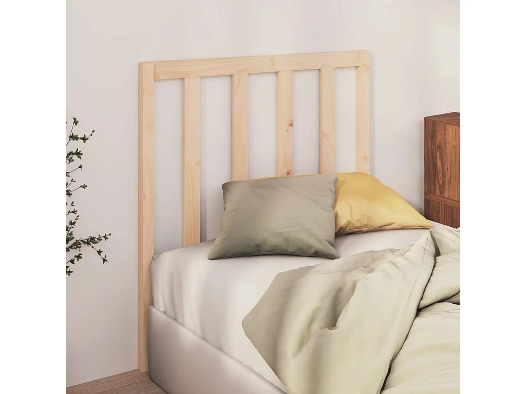 Tête de lit 96x4x100 cm Bois massif de pin POI84419 BonneVie Meuble