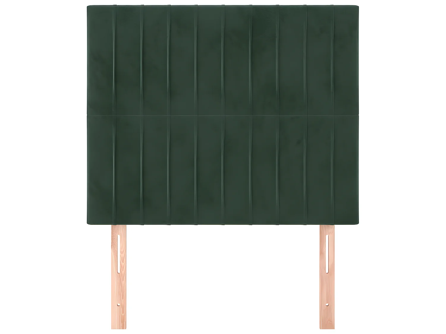 Cabeceros 2 unidades de terciopelo verde oscuro 90x5x78/88 cm ES74355