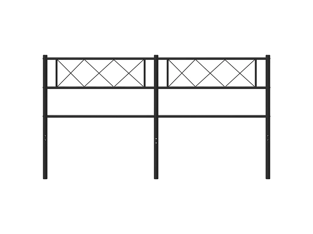 Cabecero de metal negro 135 cm ES89137