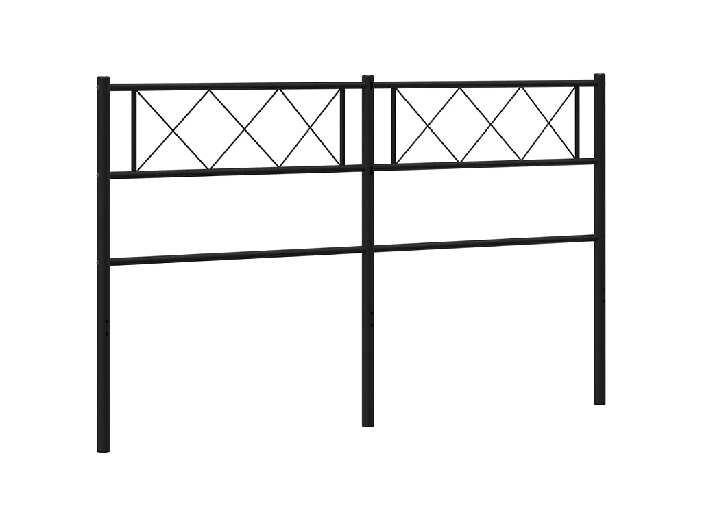 Cabecero de metal negro 135 cm ES89137