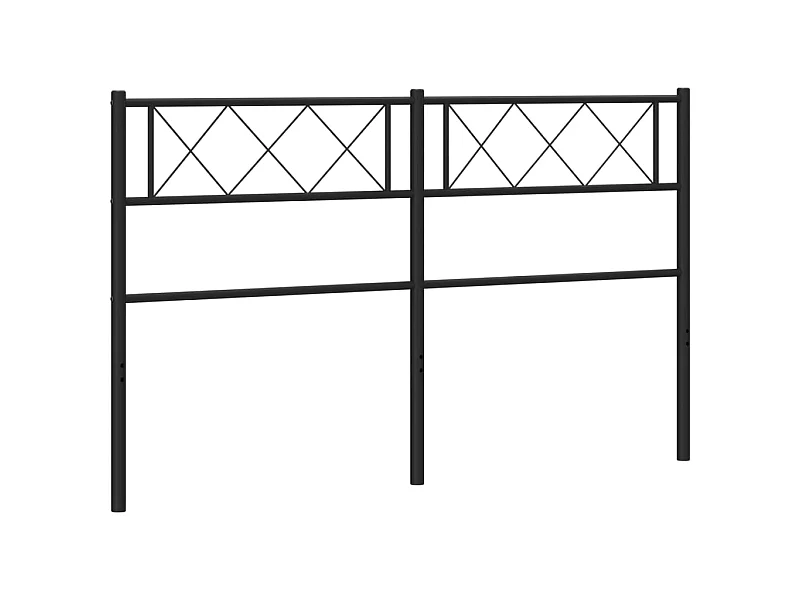 Cabecero de metal negro 135 cm ES89137