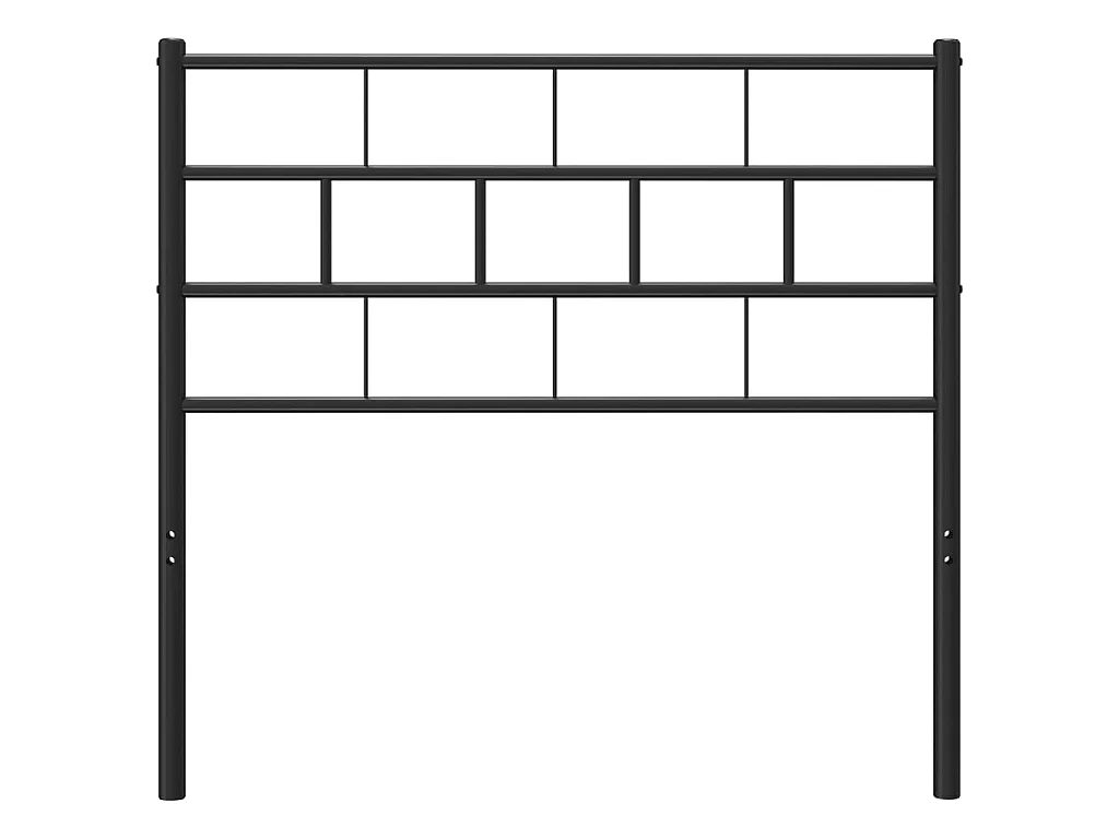 Cabeceira de cama 75 cm metal preto PT106819