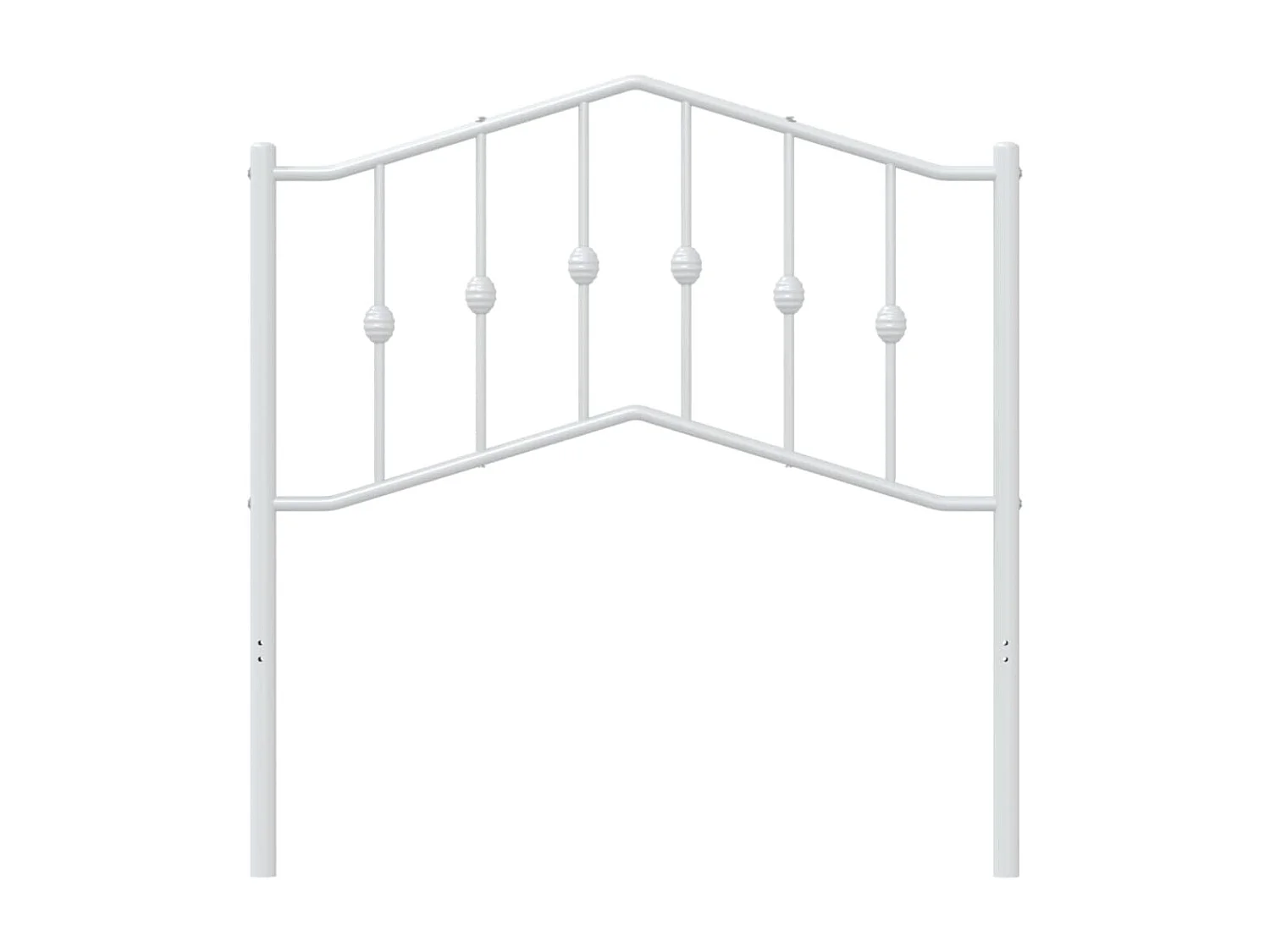 Tête de lit métal blanc 90 cm POI21481 BonneVie Meuble