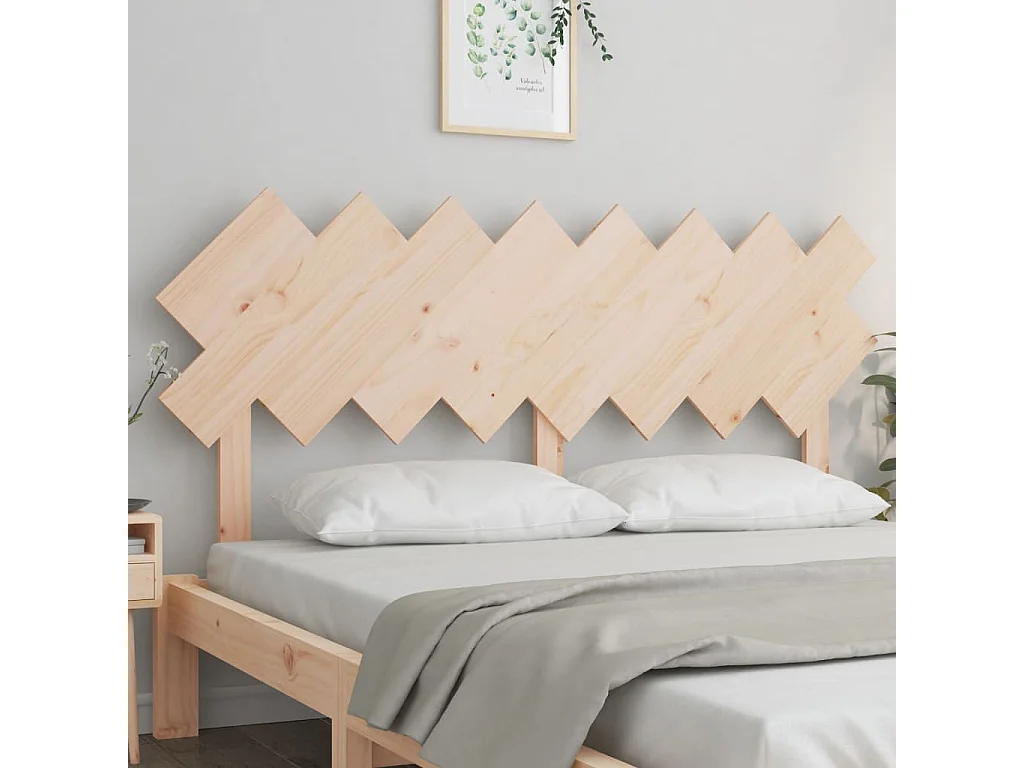 Tête de lit 159,5x3x80,5 cm Bois massif de pin POI98531 BonneVie Meuble