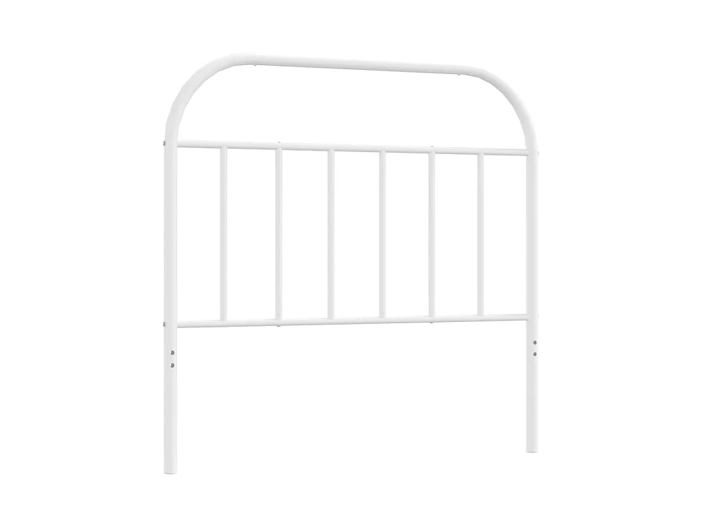Tête de lit métal blanc 100 cm POI48161 BonneVie Meuble