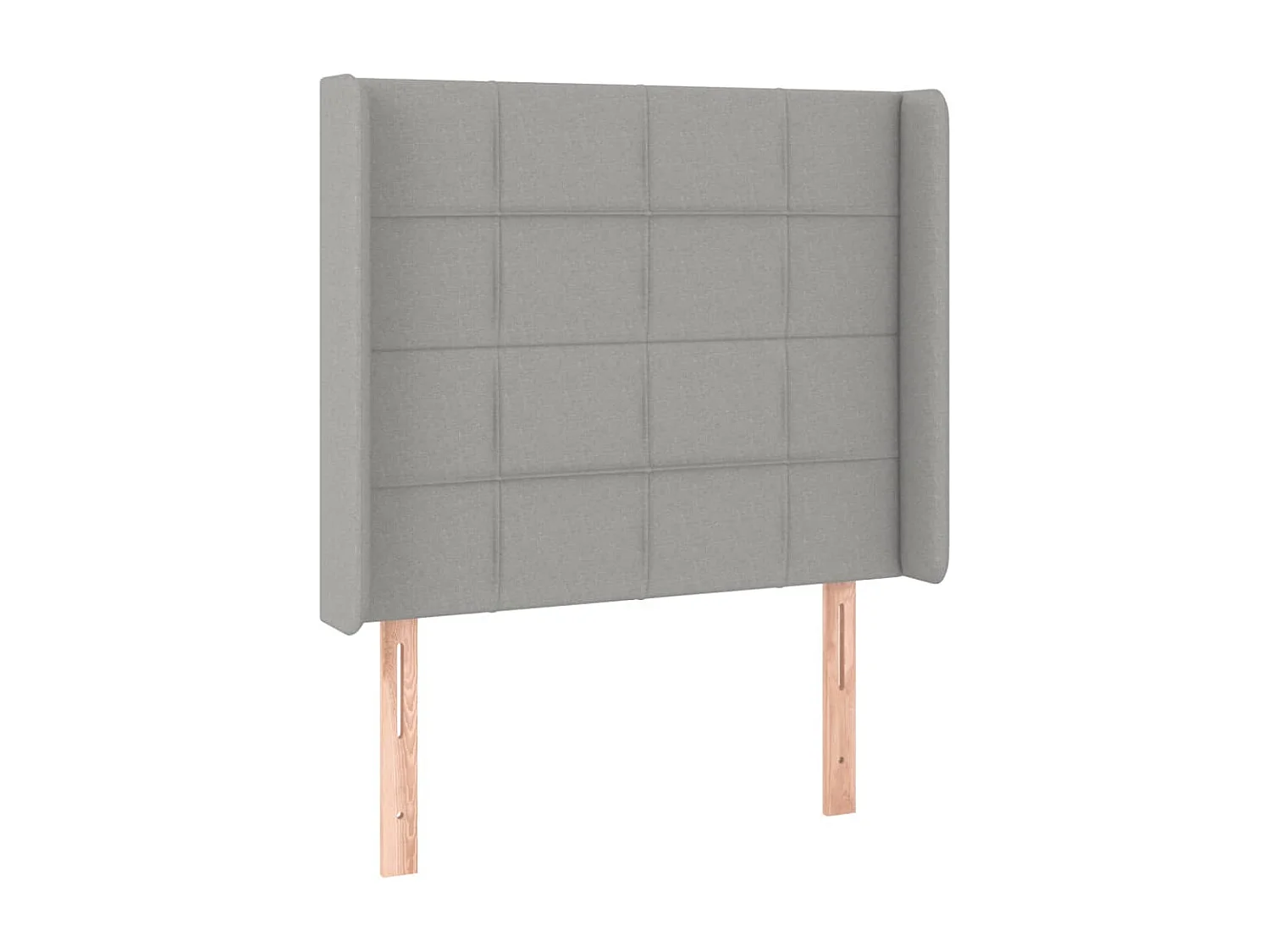Tête de lit à LED Gris clair 93x16x118/128 cm Tissu POI96864 BonneVie Meuble