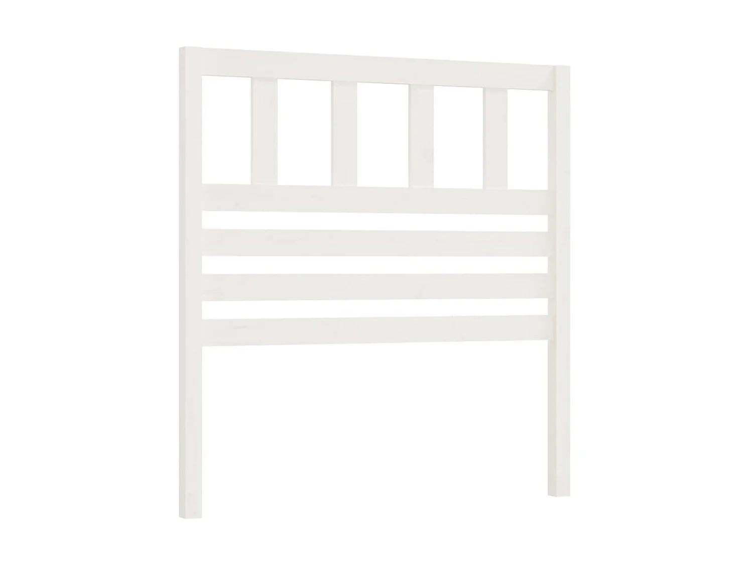 Cabecero de cama madera maciza de pino blanco 81x4x100 cm ES10657