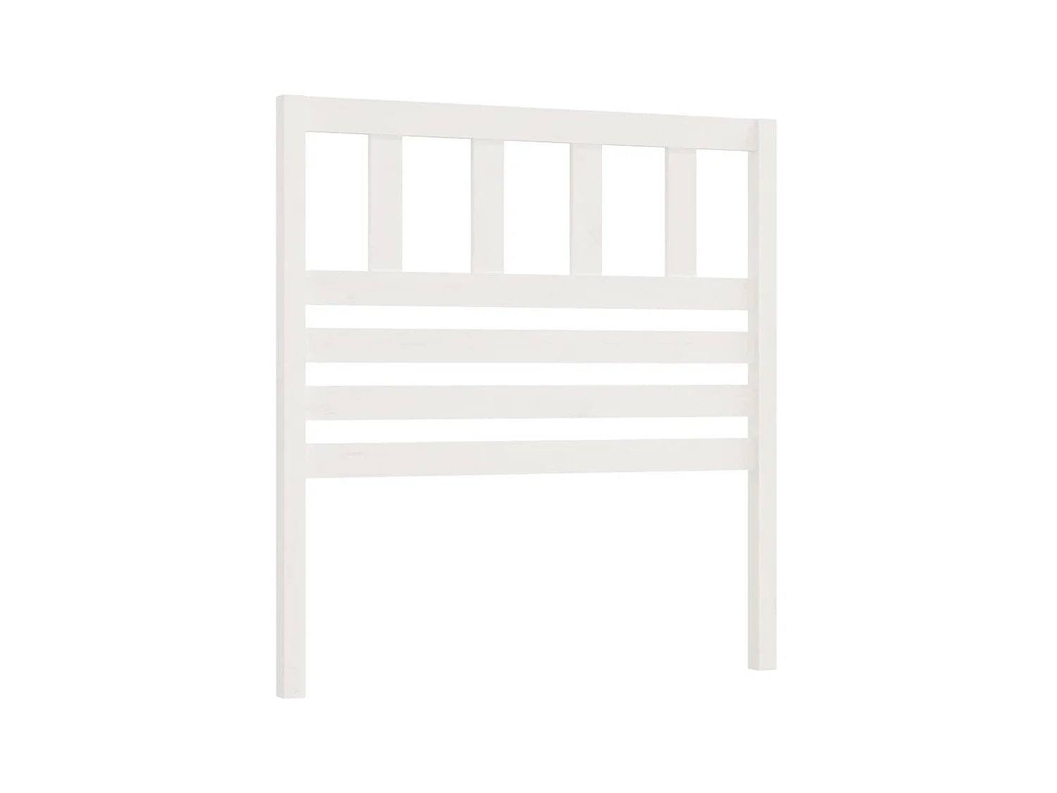 Tête de lit Blanc 81x4x100 cm Bois massif de pin POI89200 BonneVie Meuble