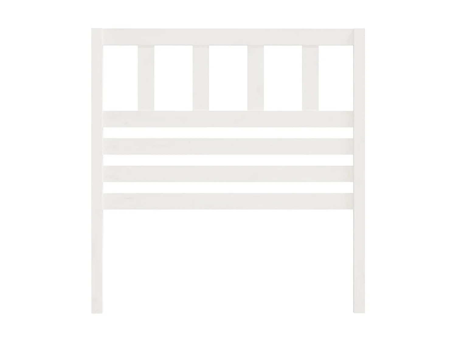 Tête de lit Blanc 81x4x100 cm Bois massif de pin POI89200 BonneVie Meuble