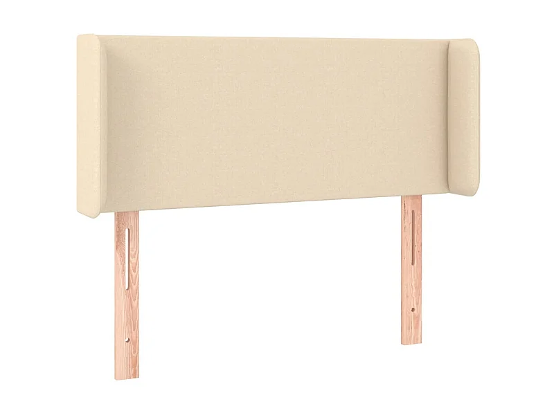 Hoofdbord met randen 83x16x78/88 cm stof crèmekleurig NL998944