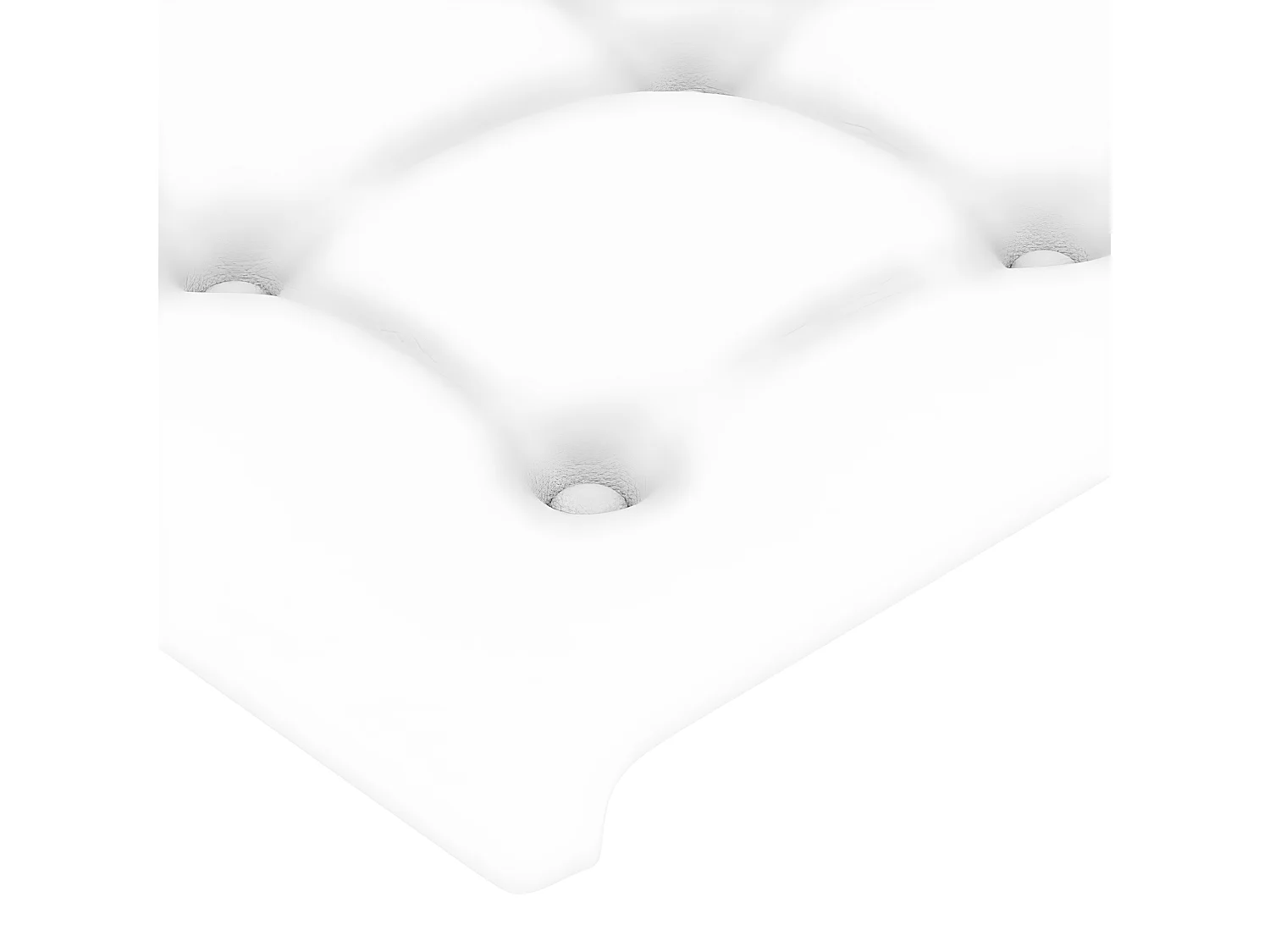 Tête de lit à LED Blanc 80x5x118/128 cm Similicuir POI12436 BonneVie Meuble