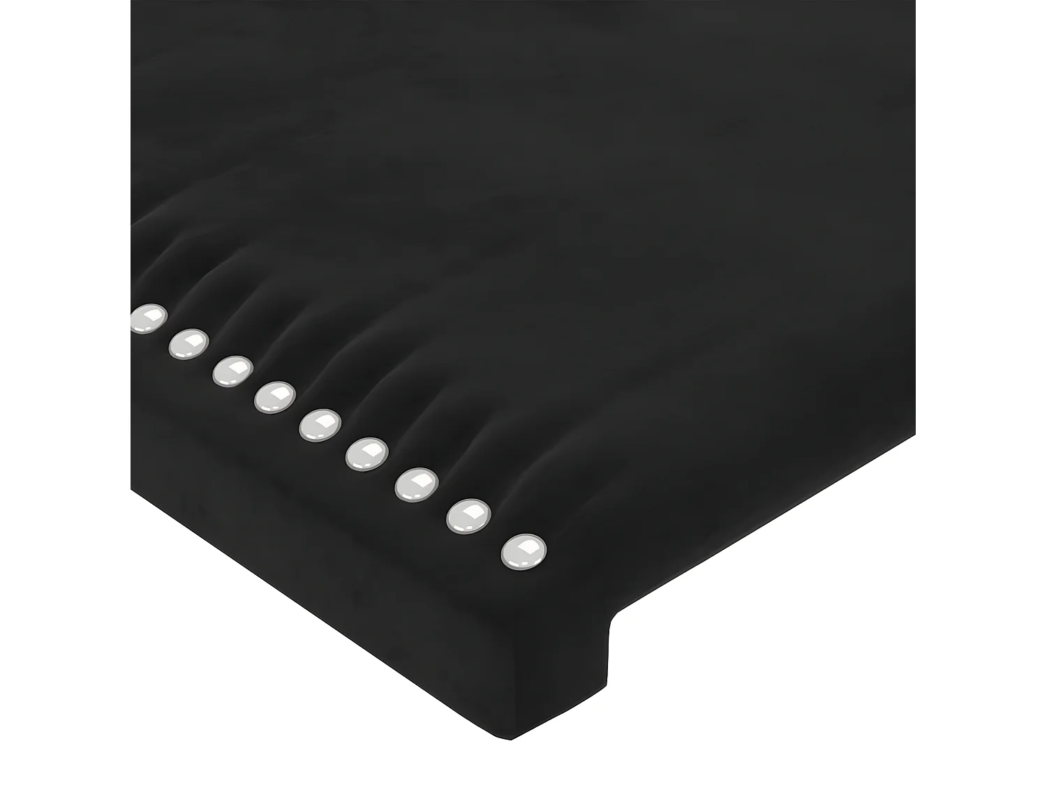 Têtes de lit 2 pcs Noir 90x5x78/88 cm Velours POI15277 BonneVie Meuble