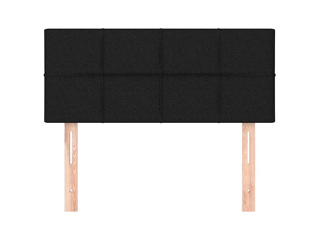 Tête de lit Noir 90x5x78/88 cm Tissu POI19259 BonneVie Meuble