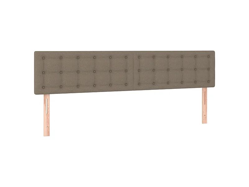 2 pcs Têtes de lit avec oreilles élégante Taupe 90x5x78,88 cm Tissu LWE33260 BonneVie Meuble