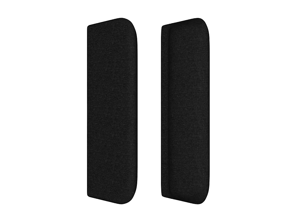 Kopfteil,Bettkopfteil mit Ohren Schwarz 103x16x78/88 cm Stoff -gkd885766