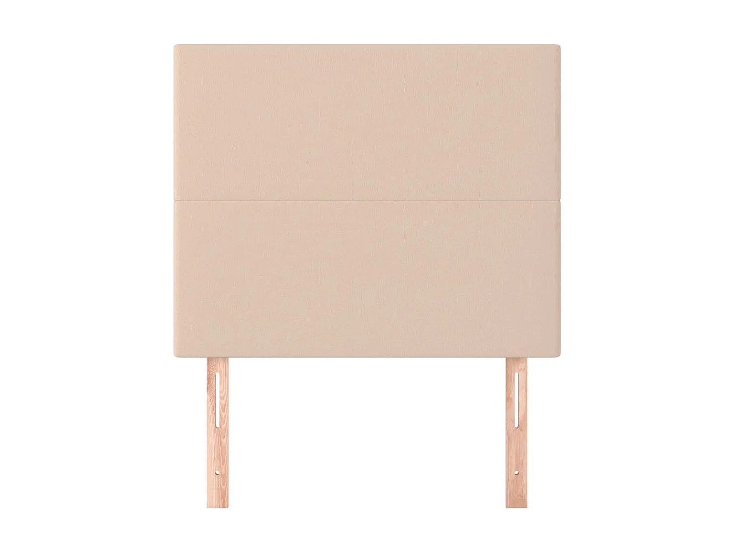 Cabeceira cama 2 pcs couro artificial 100x5x78/88 cm cappuccino PT714653