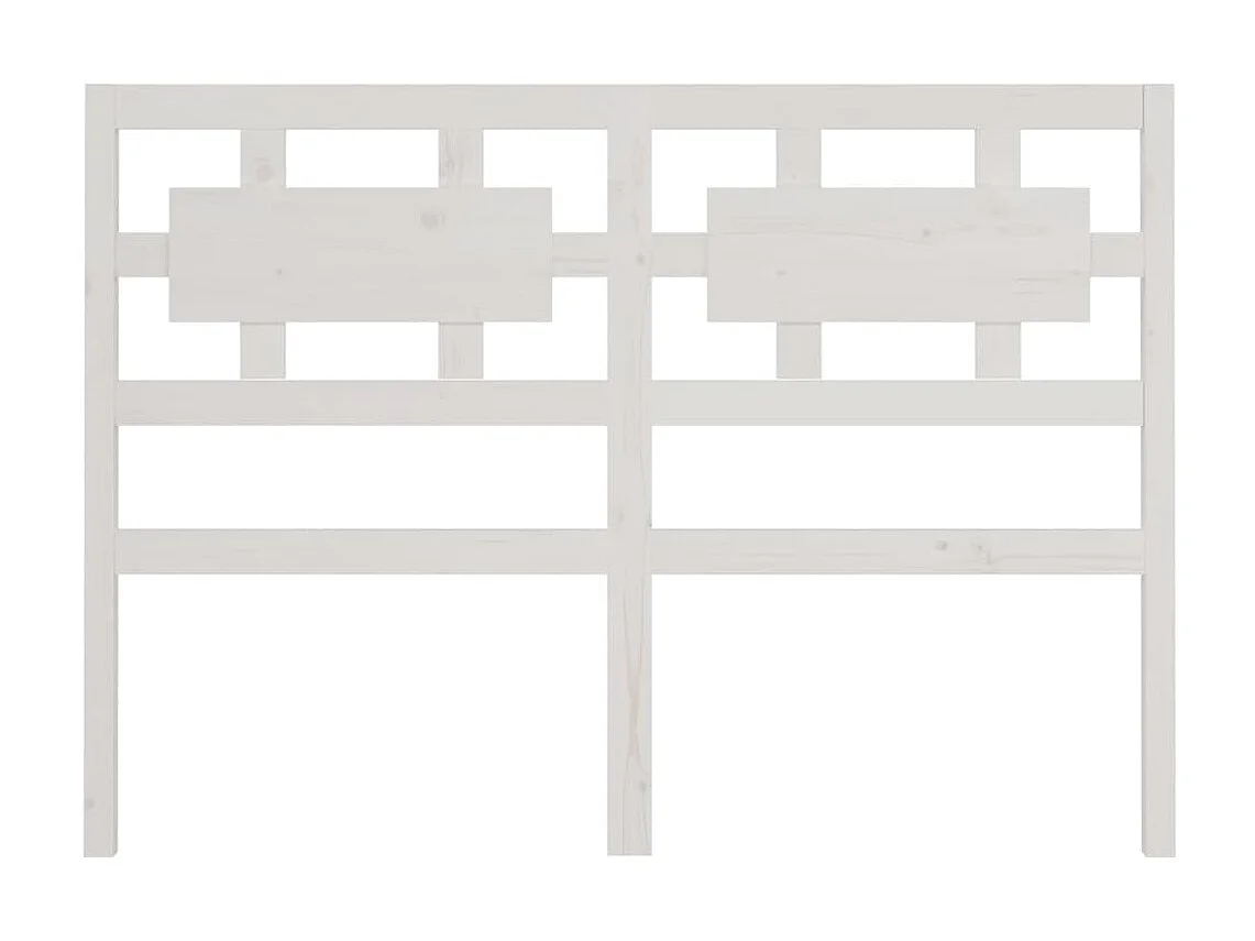Cabeceira de cama 205,5x4x100 cm madeira de pinho maciça branco PT565645