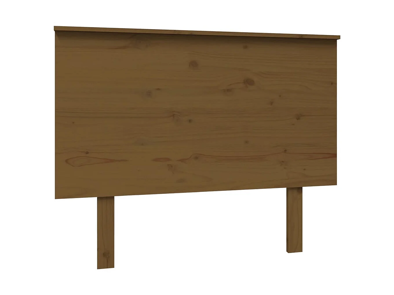 Cabecero de cama madera maciza de pino marrón miel 104x6x82,5cm ES64349