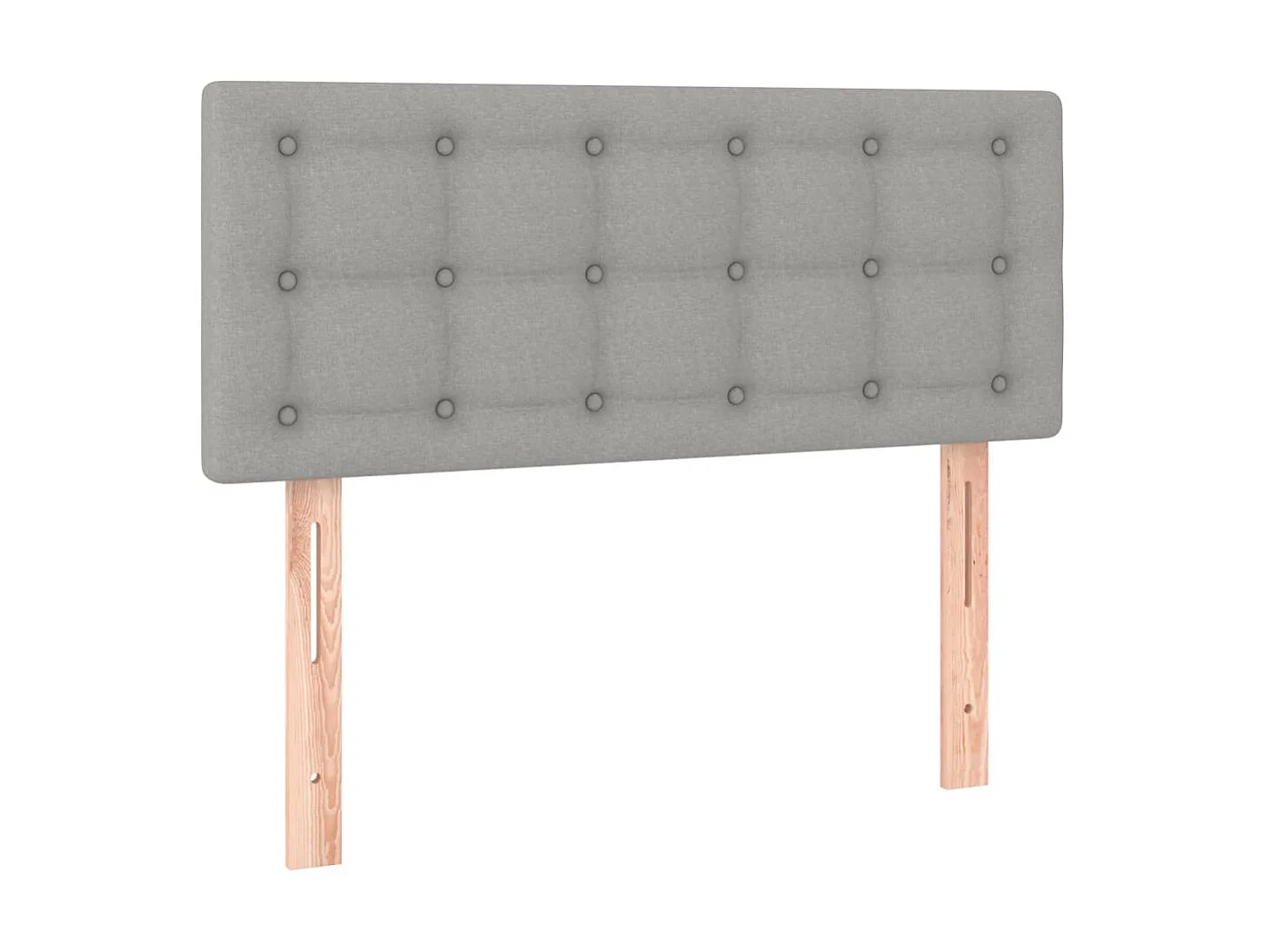 Cabecero con LED de tela gris claro 90x5x78/88 cm ES66538