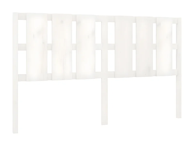 Cabecero de cama madera maciza de pino blanco 165,5x4x100 cm ES99575