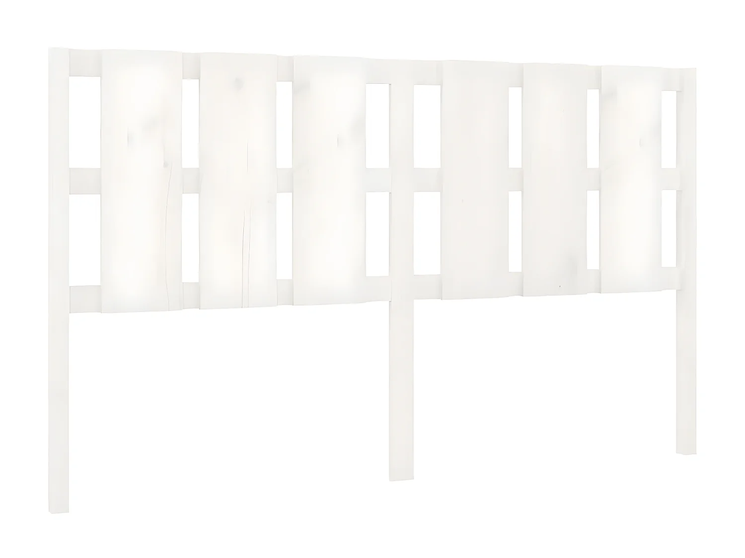 Cabecero de cama madera maciza de pino blanco 165,5x4x100 cm ES99575