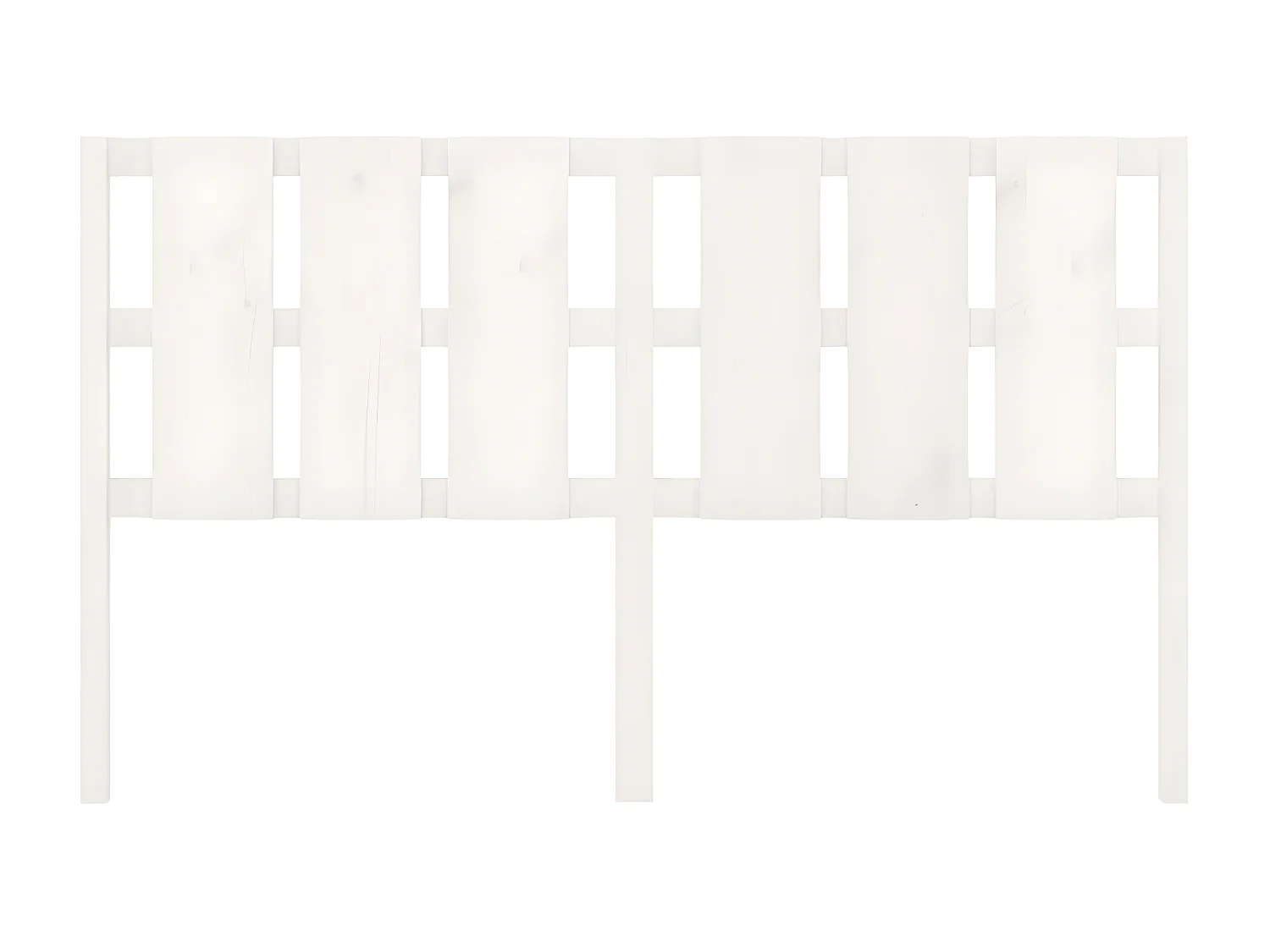 Tête de lit Blanc 165,5x4x100 cm Bois massif de pin POI68600 BonneVie Meuble