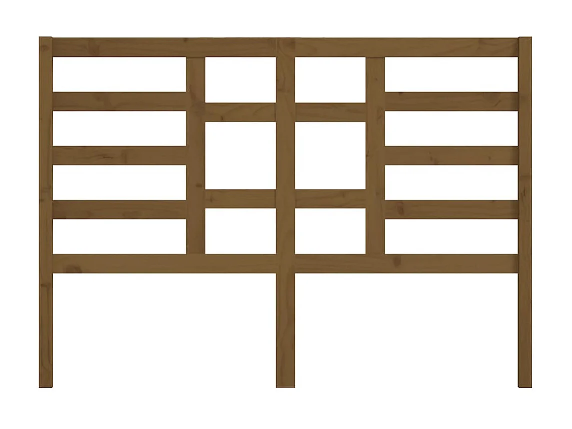 Tête de lit Marron miel 126x4x104 cm Bois massif de pin POI62807 BonneVie Meuble