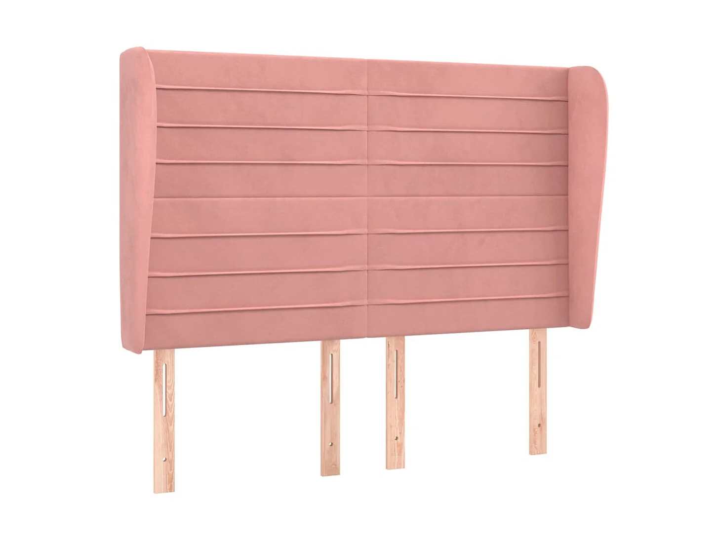 Tête de lit avec oreilles Rose 147x23x118,128 cm Velours LKC56094 BonneVie Meuble